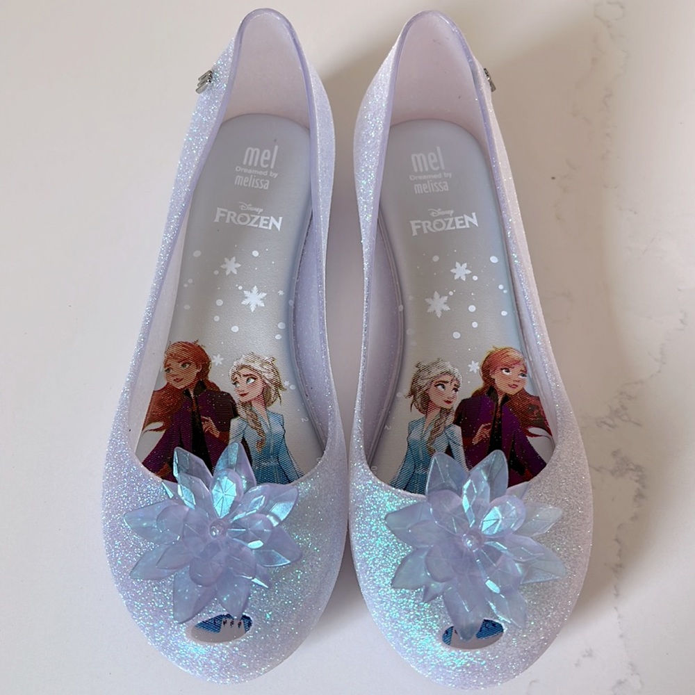 Mini Melissa x Disney Frozen White Glitter Iridescent